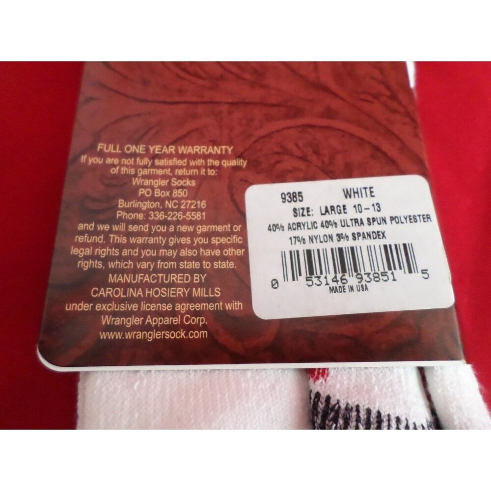 1 Pair Wrangler Ultra Dri Over the Calf  Boot Sock Large 9-13 USA - Picture 4 of 7